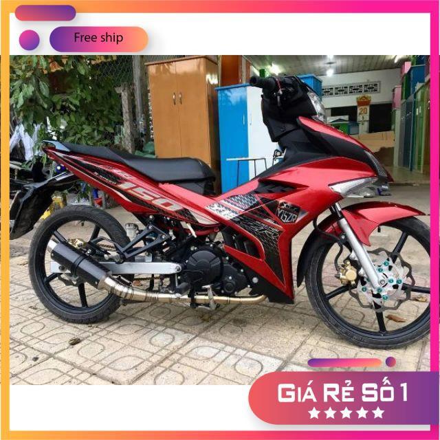 Tem rời dành cho xe ex 150 Yzr 15 chất liệu decal Crom cao cấp
