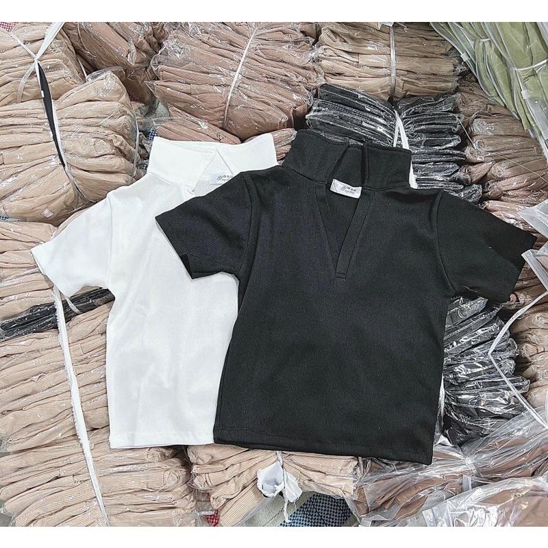 áo polo crt 131 - Trắng,freesize dưới 55kg