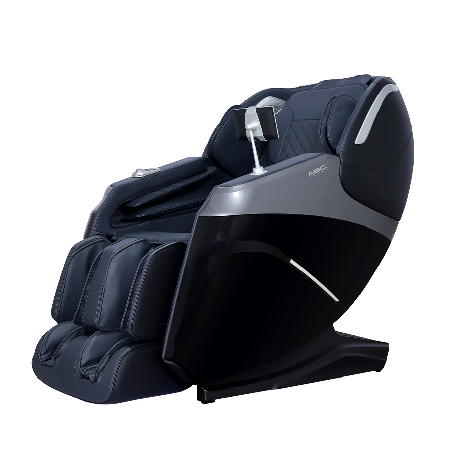 Ghế massage toàn thân ABCSport A22 black công nghệ massage 4D PRO, 12 bài massage tự động, điều khiển bằng giọng nói