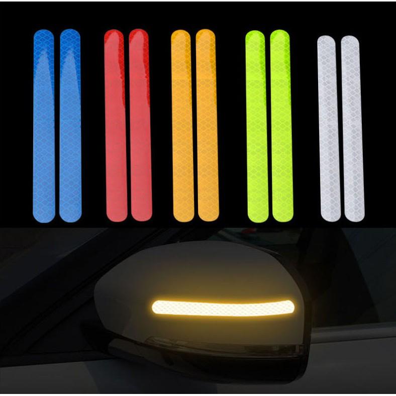 Decal Tem Dải Màu Phản Quang Dán Gương ô Tô  Ms-299