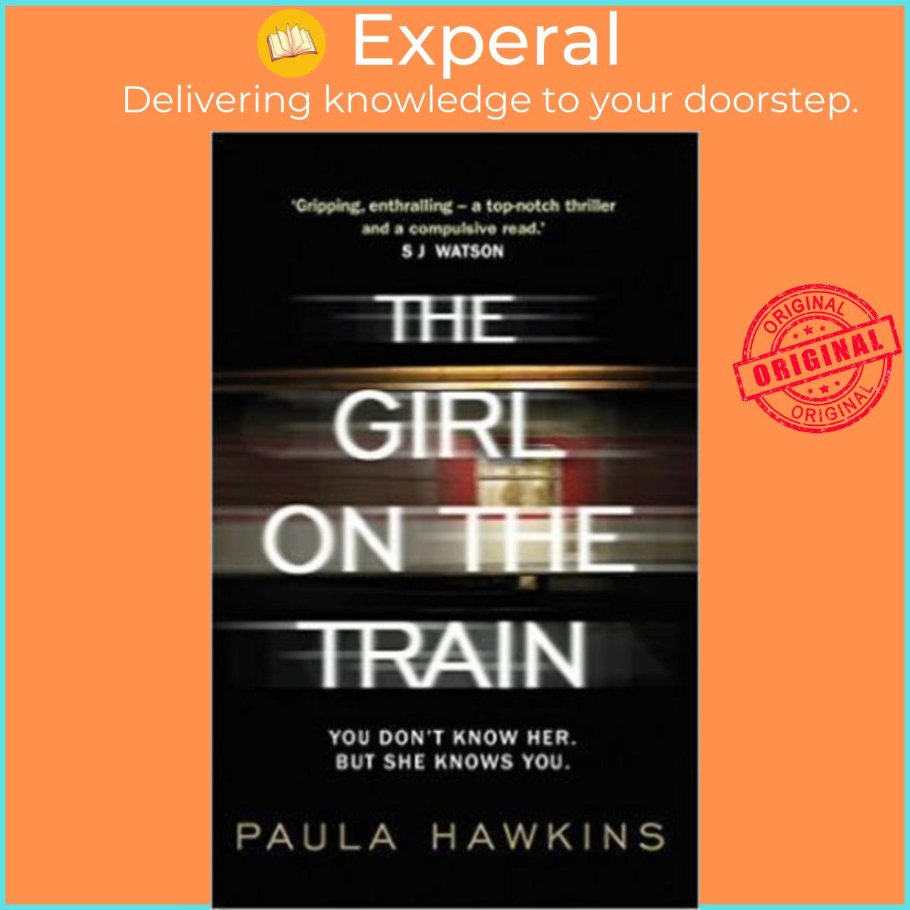 Sách - The Girl on the Train by Paula Hawkins (UK edition, paperback)