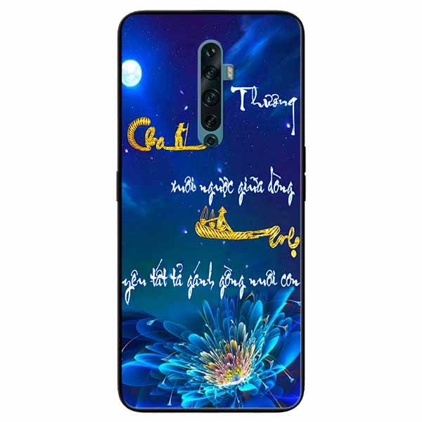 Ốp lưng in cho Oppo Reno 2F Mẫu Thư Pháp Cha Mẹ