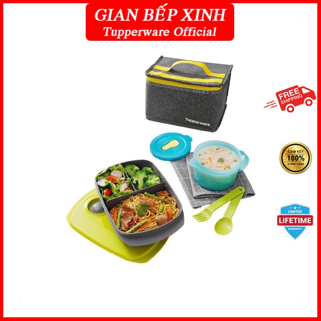 BỘ HỘP CƠM LUNCH BOX DÙNG TRONG LÒ VI SÓNG TUPPERWARE