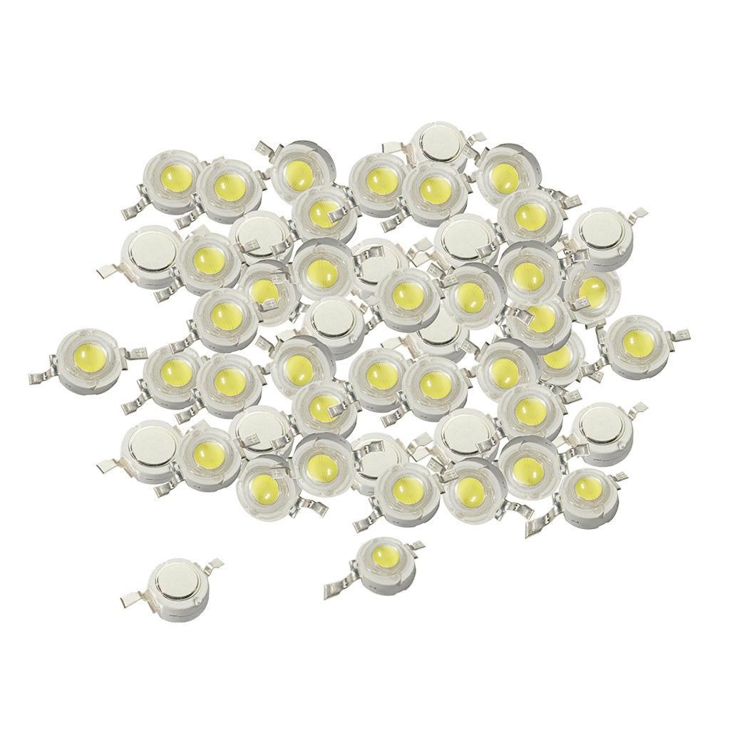 50 Cái 1W Cao Cấp SMD LED Chip COB Đèn Hạt Đèn LED Trắng Diode