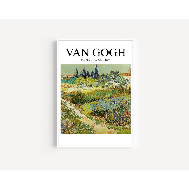 bộ 6 tranh Van gogh hiện đại tranh treo tường có đinh móc tặng kèm