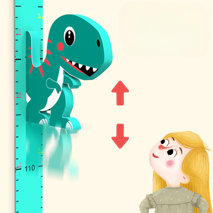 Thước Đo Chiều Cao 3D Dino Kid Hít Nam Châm Từ Tính - Home and Garden