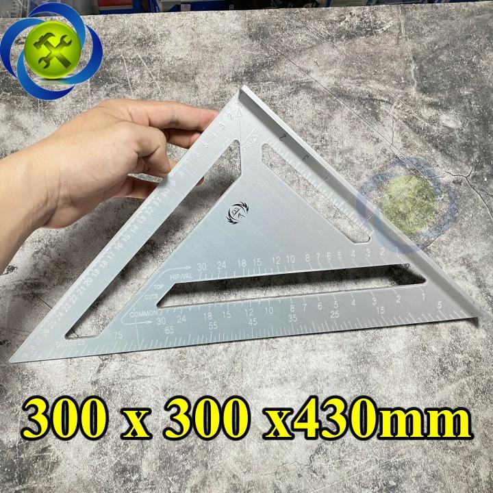 Thước tam giác nhôm lớn 300mm x 300mm x 430mm