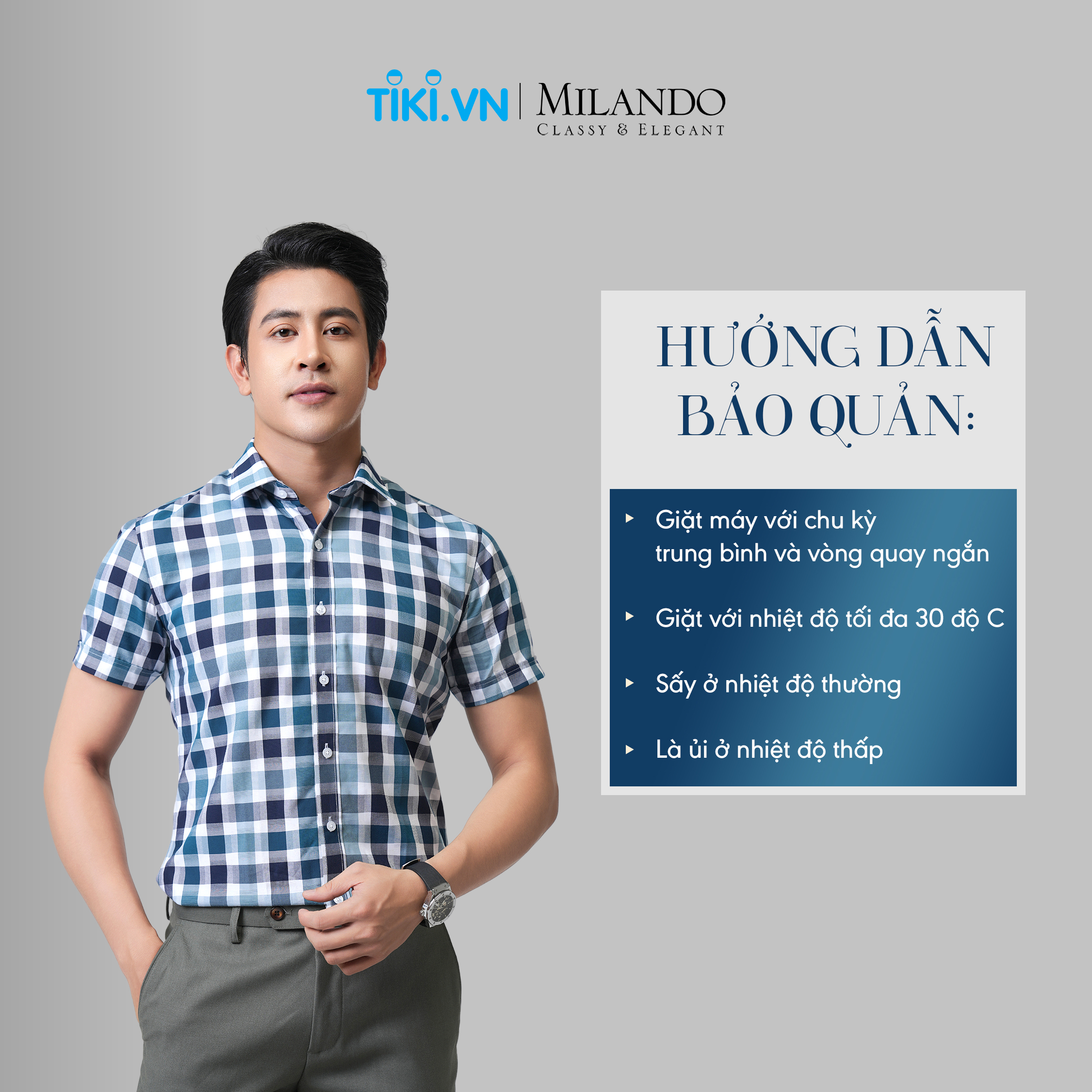 Áo Sơ Mi Nam Ngắn Tay Cao Cấp MYMILANDO Màu Xanh, Hoạ Tiết Caro - Form Rộng Vừa, Kiểu Dáng Trẻ Trung, Thời Trang Công Sở, Dạo Phố, Sự Kiện Sang Trọng