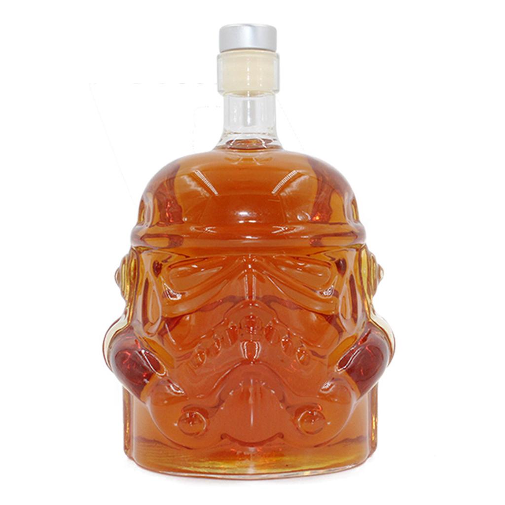 650ml Transparent Glass Decanter Wine Whisky Liquor Alcohol Glass Bottle Set