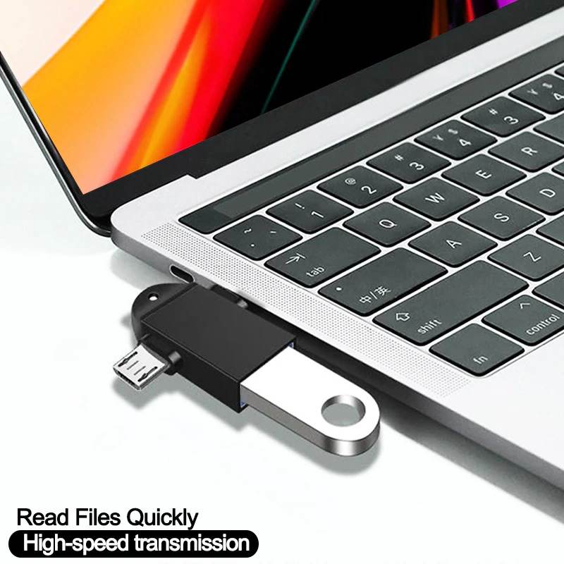 OTG Type C Micro Android USB 3.0 Đa Năng 2 in 1, Kết Nối Thiết Bị Ngoại Vi Với Ổ USB Điện Thoại Android Bàn Phím Chuột Tay Cầm Game, cáp chuyển đổi otg type c, otg type c usb, otg android micro usb, usb otg type c micro usb