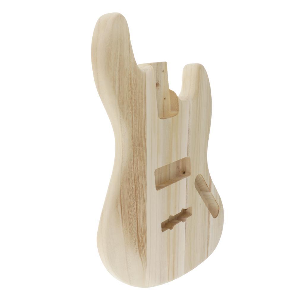 Durable Wooden Guitar Unfinished Body for JB Bass Guitar DIY Parts Accs