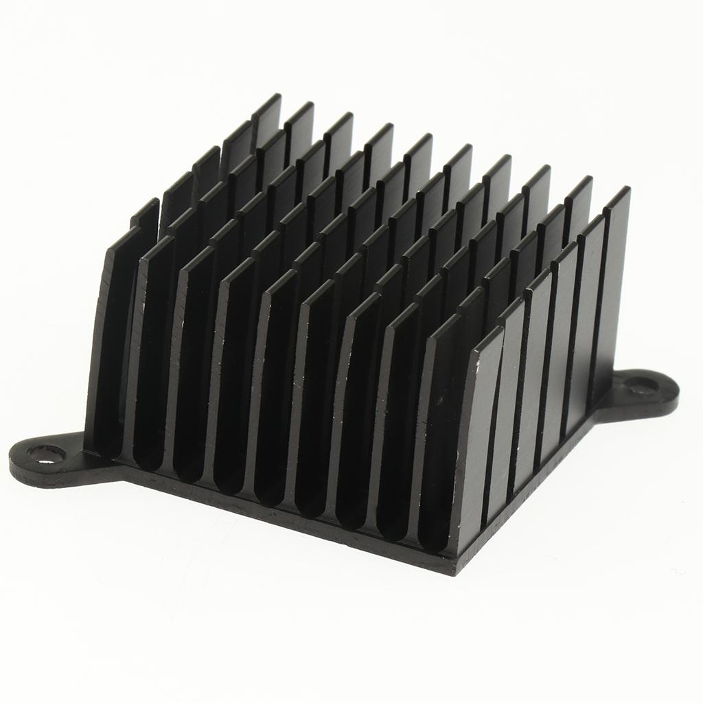 10pcs Durable Sink Black Aluminum Fan Cooler with Sink 38x38x23mm
