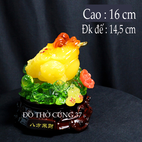 Tượng Cóc Ba Chân ngậm tiền, Thiềm Thừ chiêu tài lộc  có đế xoay