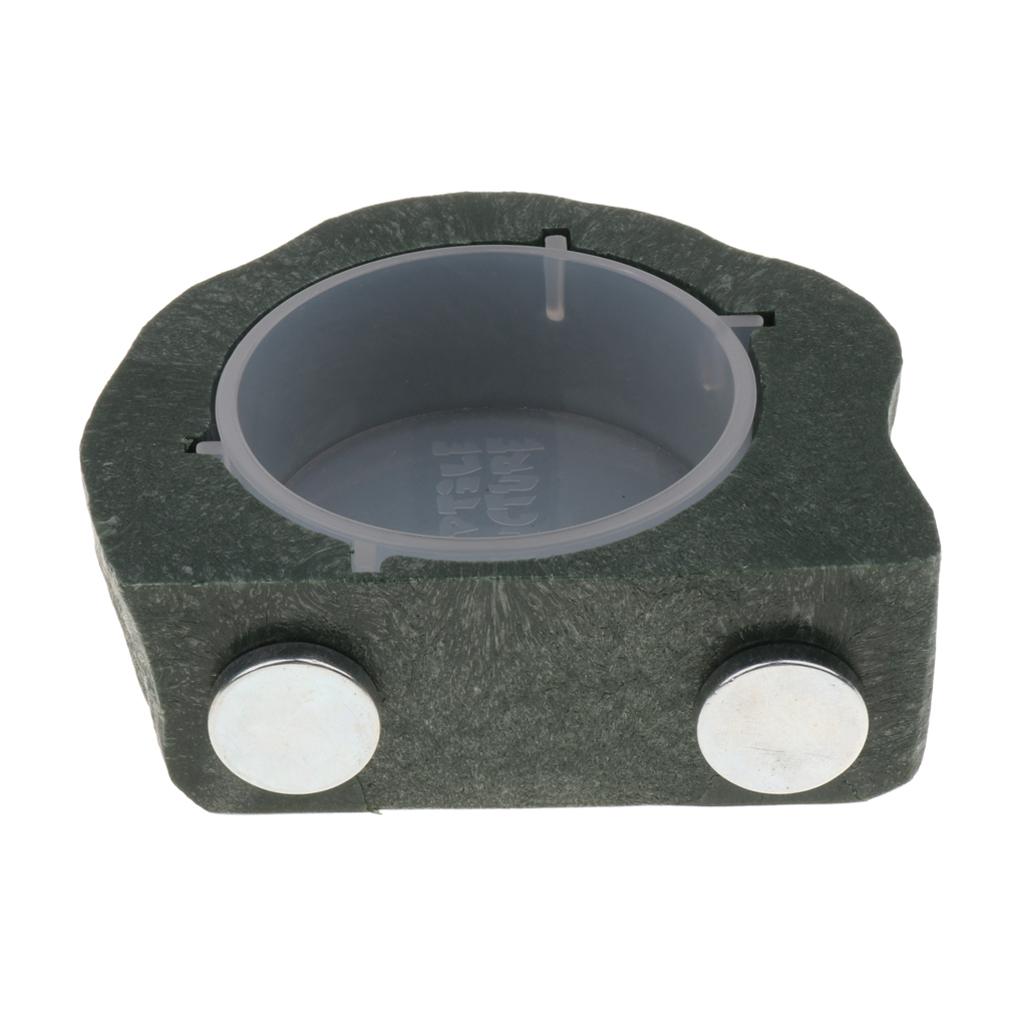 Mini Magnetic Gecko Feeder Ledge Reptile Terrarium Decor. Feeding Bowl Green