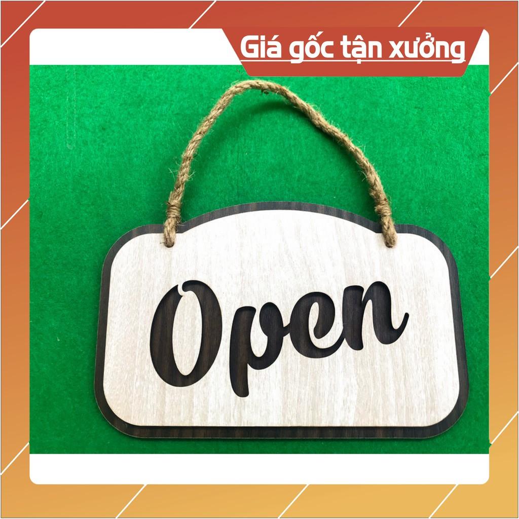 Bảng Open gỗ treo tường