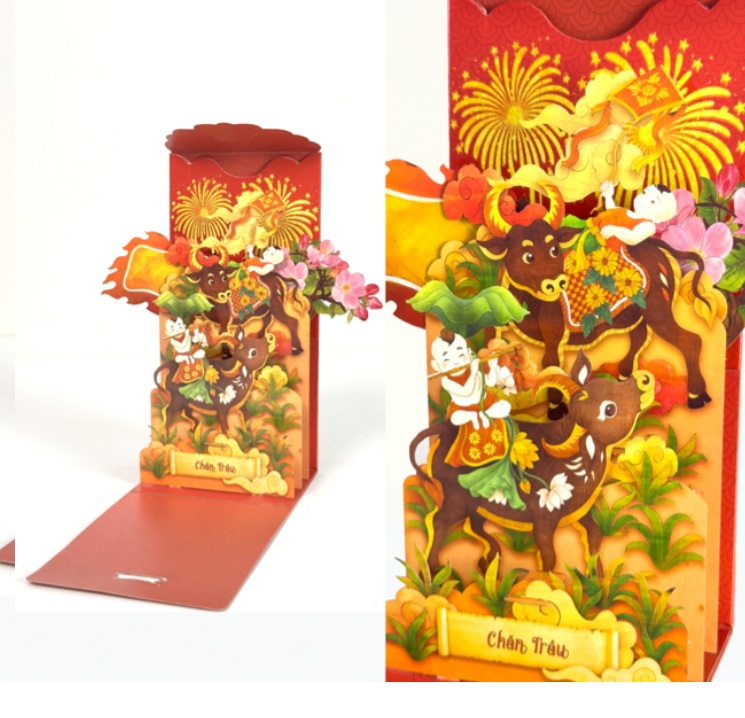 SET BAO LÌ XÌ 3D CAO CẤP 2026 – MS002