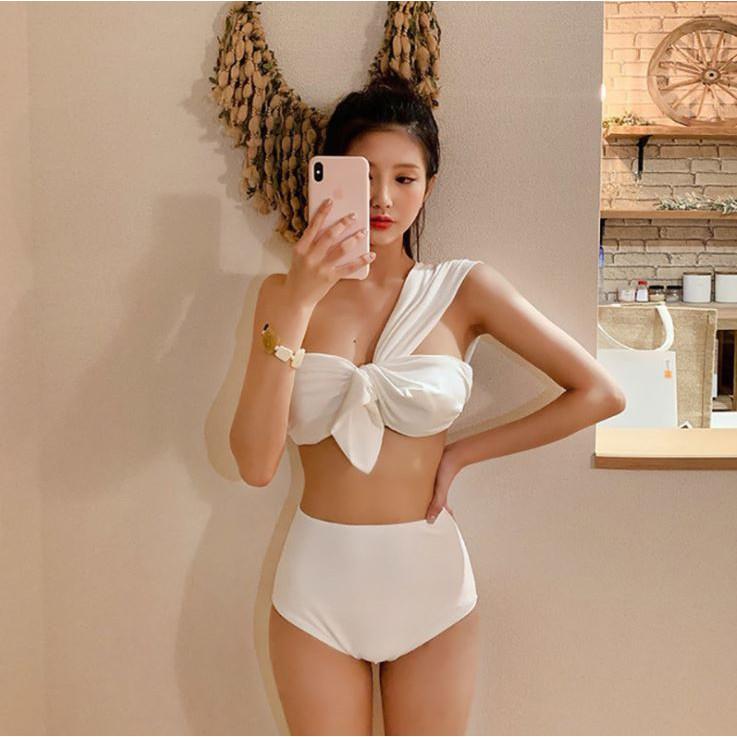 Bikini Dây Chéo Eo Cao Phong Cách Hàn Quốc W370