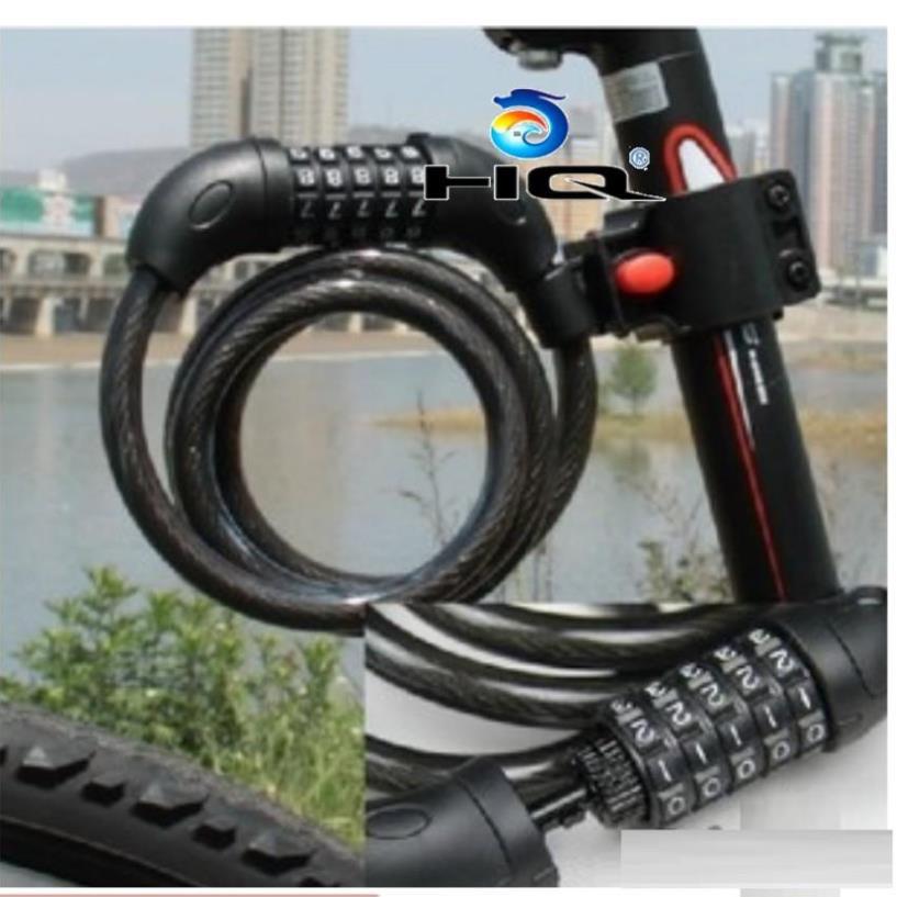 Khóa dây xe đạp chống trộm 4 số, bền đẹp, tiện lợi 60cm 206468