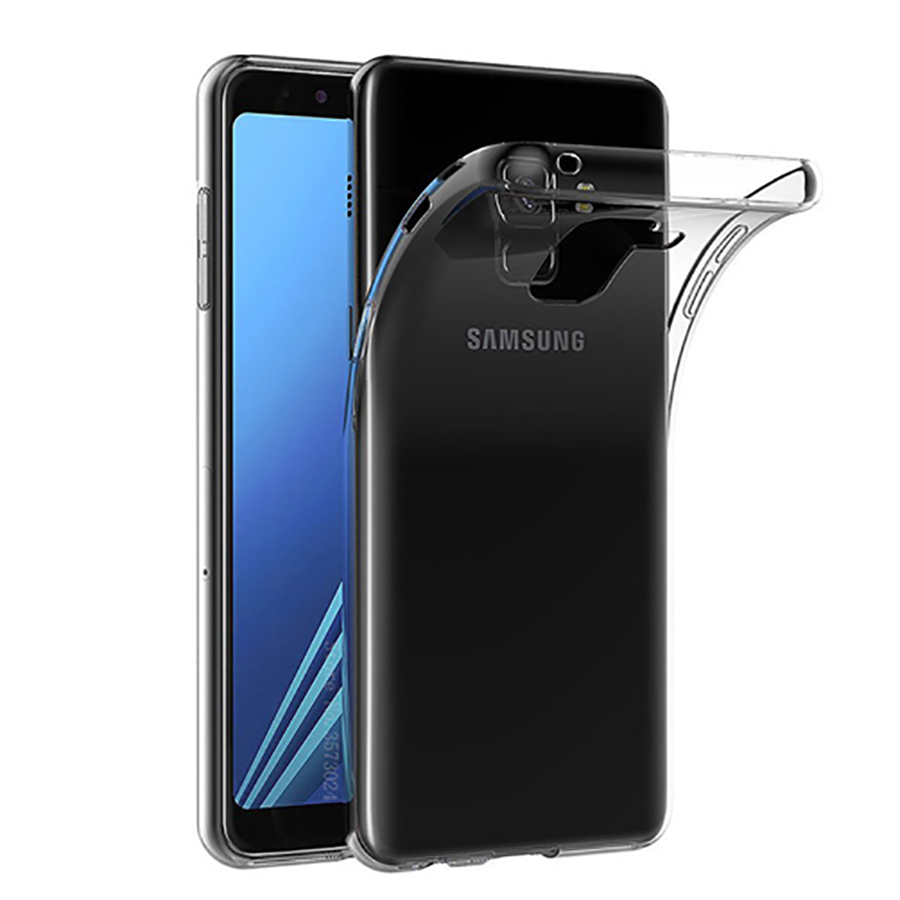 Ốp lưng cho Samsung J8 2018 dẻo trong suốt - Màu trắng trong suốt