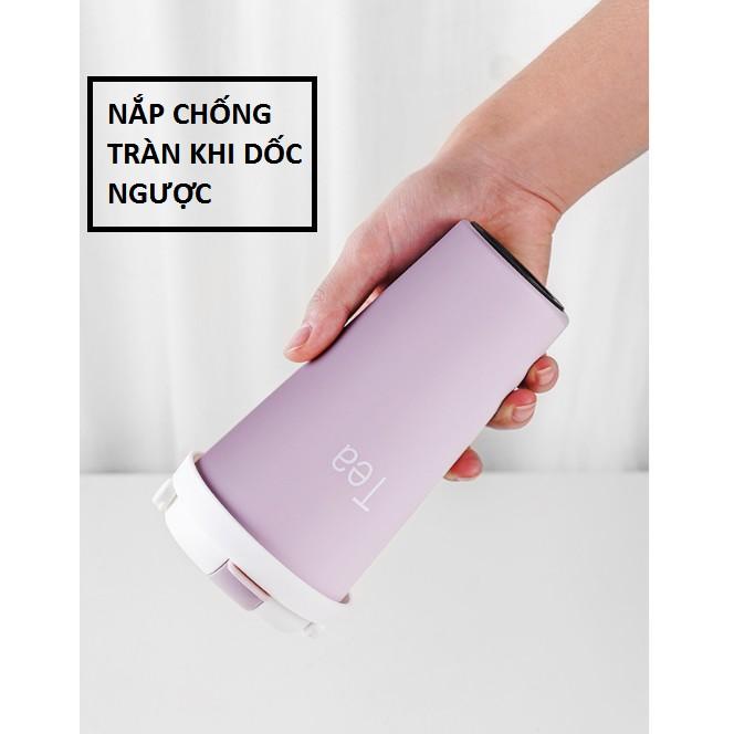 Ly giữ nhiệt kèm ống hút 500ml inox 304 loại tốt kiêm giá đỡ điện thoại - cốc giữ nhiệt inoxly giu nhiet