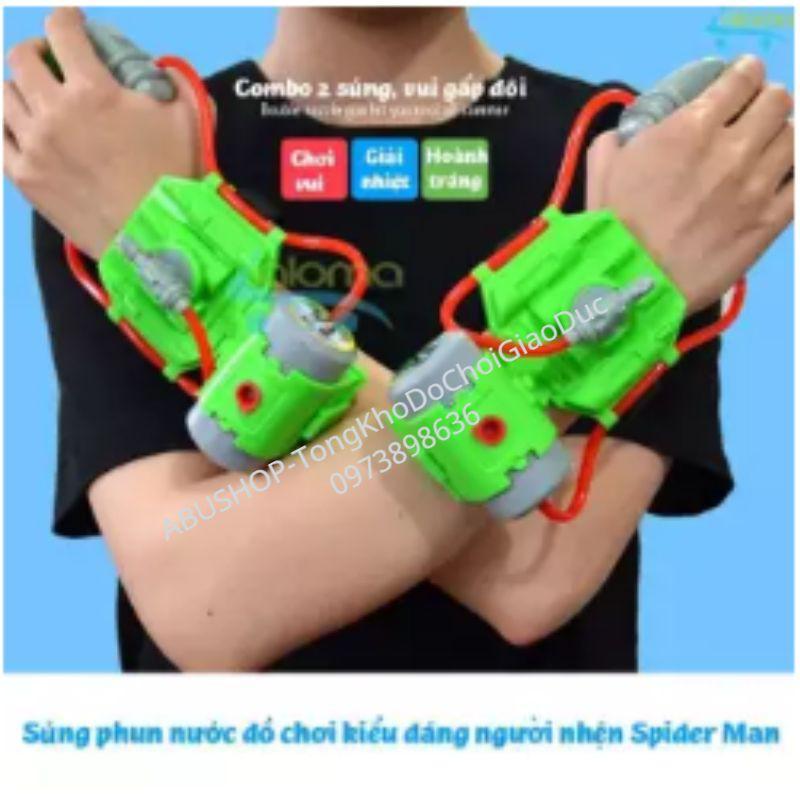 Bắn nuóc đồ chơi đeo tay mô phỏng người nhện ️  Đồ chơi phun nước đeo tay độc đáo