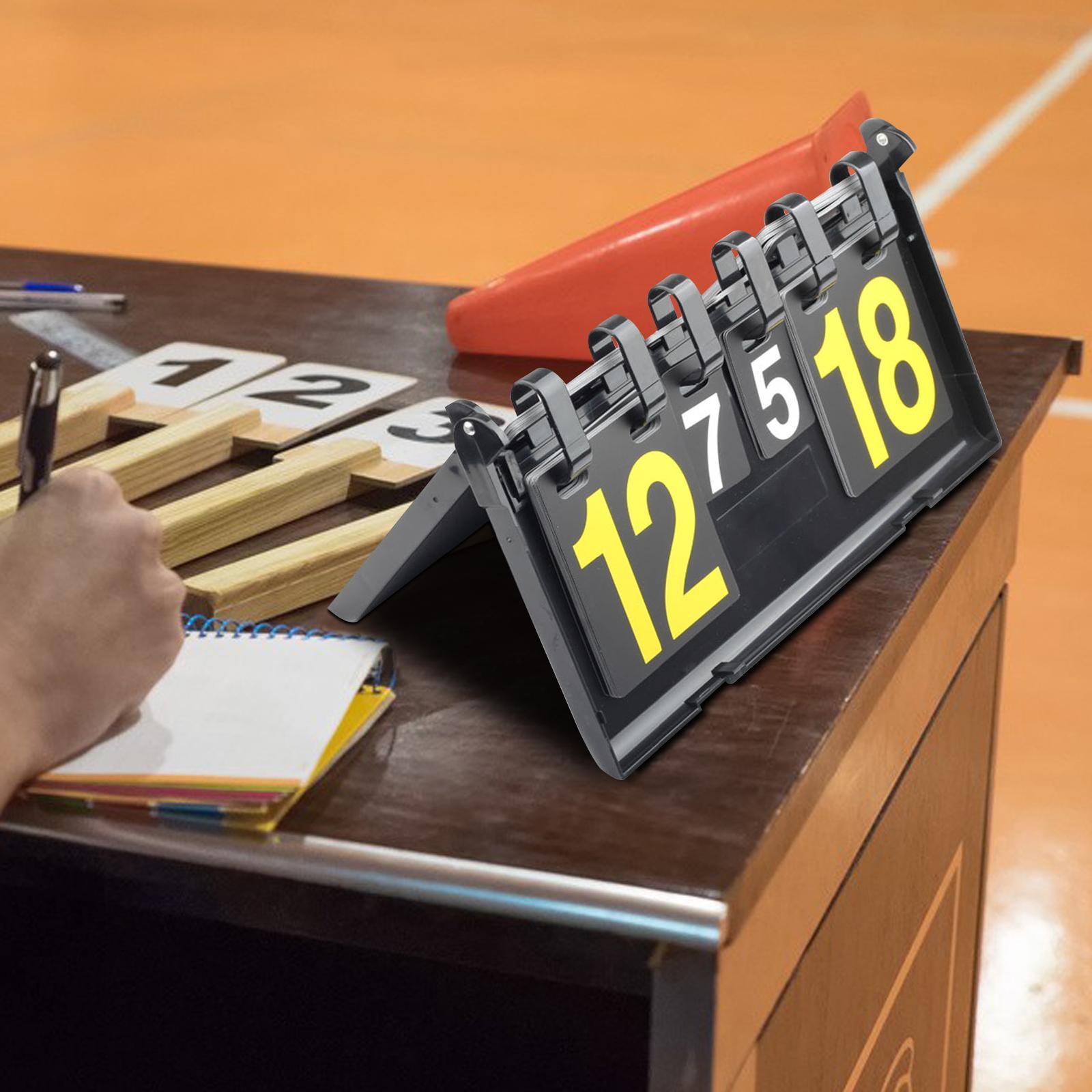 Tabletop Scoreboard   Score Keeper for Basketball Baseball Indoor Sports