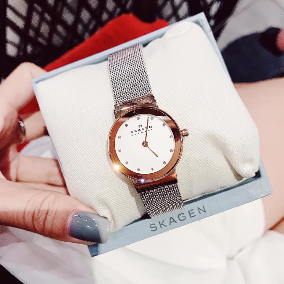 Đồng Hồ Nữ Skagen 358SRSC Màu Vàng