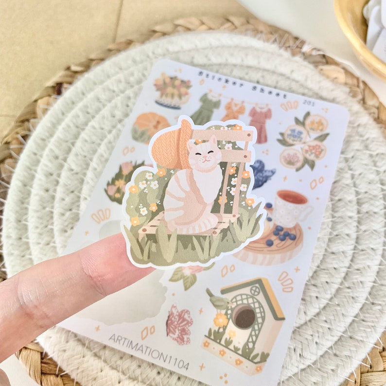 Sticker sheet tự thiết kế - hình dán sổ, nhật kí bullet journal - stc019