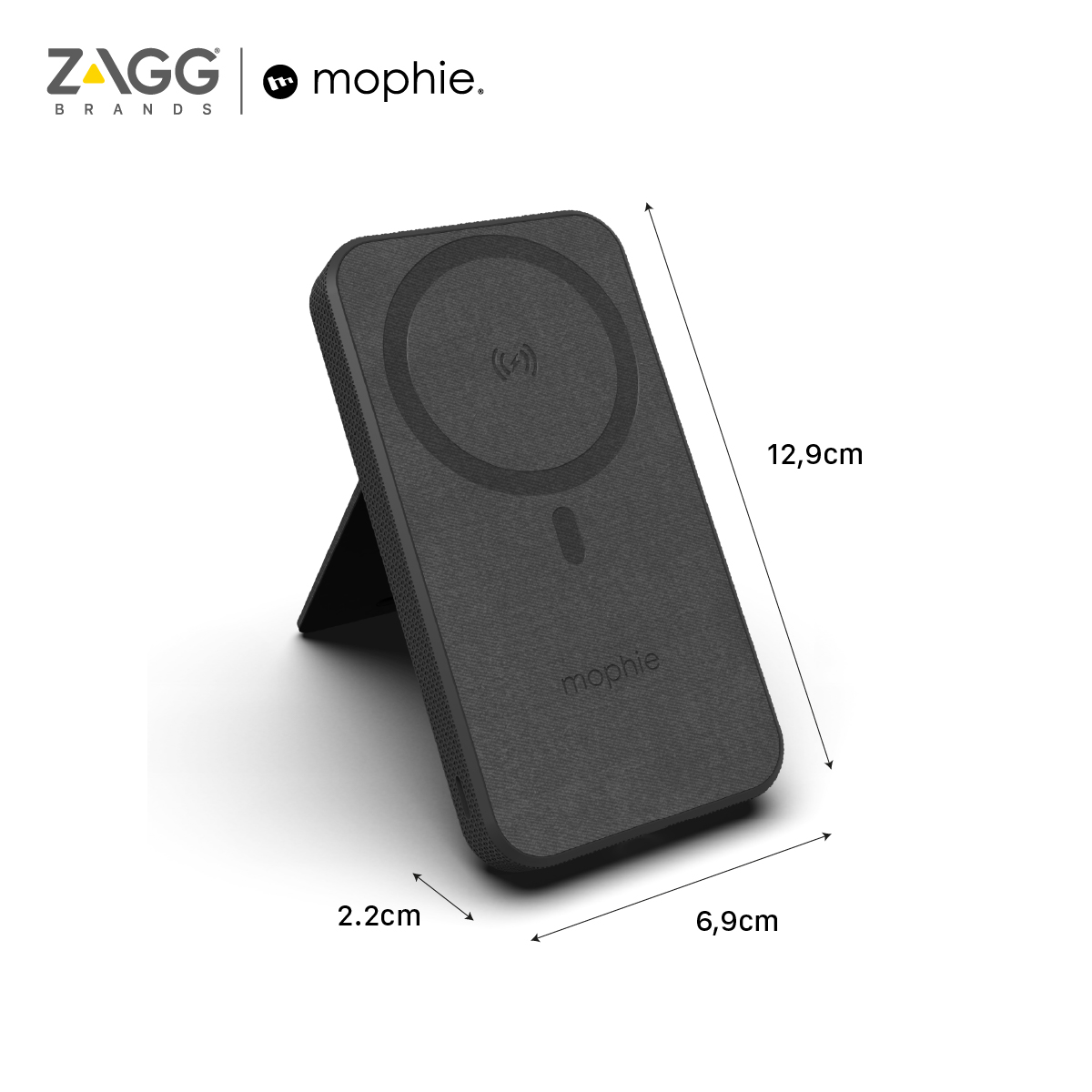 Sạc dự phòng không dây Mophie Snap+ Powerstation Stand 10,000mAh - Hàng chính hãng