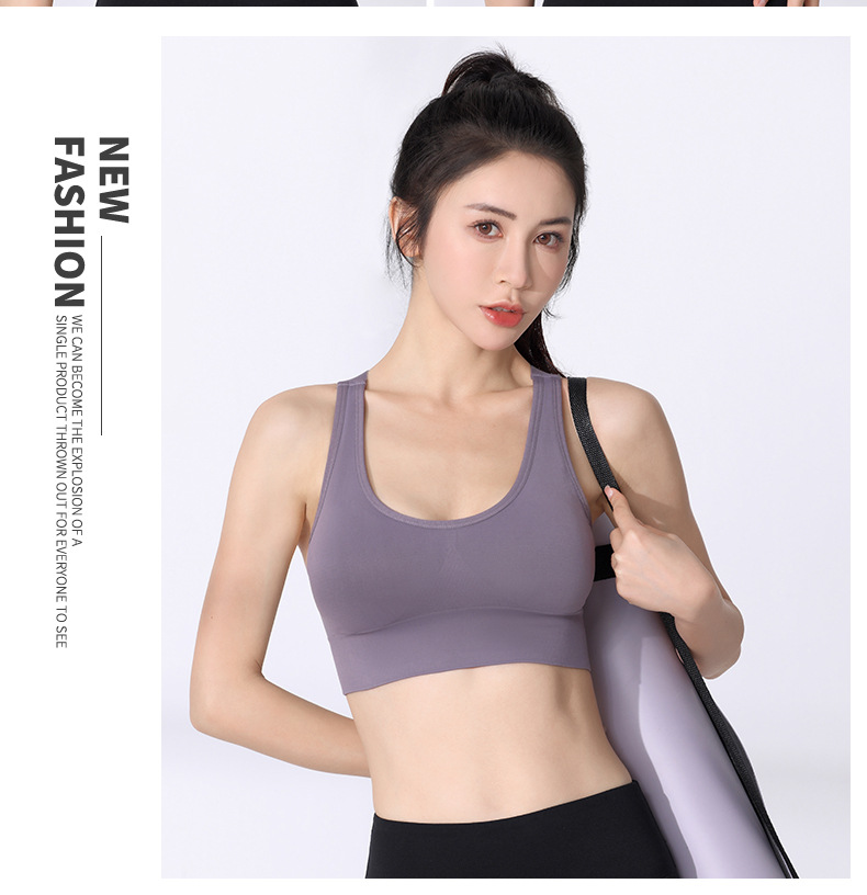 Áo Bra Chéo Lưng Vải Dệt Kim Cao Cấp Mẫu Mới Nhất