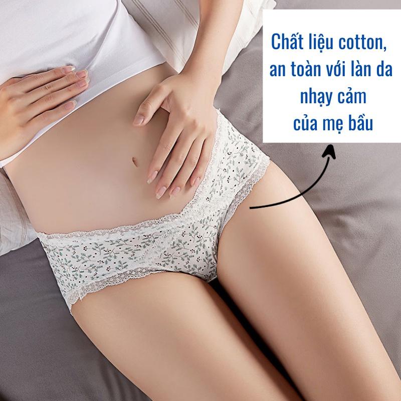 Quần lót bầu cạp chéo imom care, vải cotton cao cấp, kháng khuẩn, khử mùi, thông hơi thoáng mát, co dãn 4 chiều - QLB1