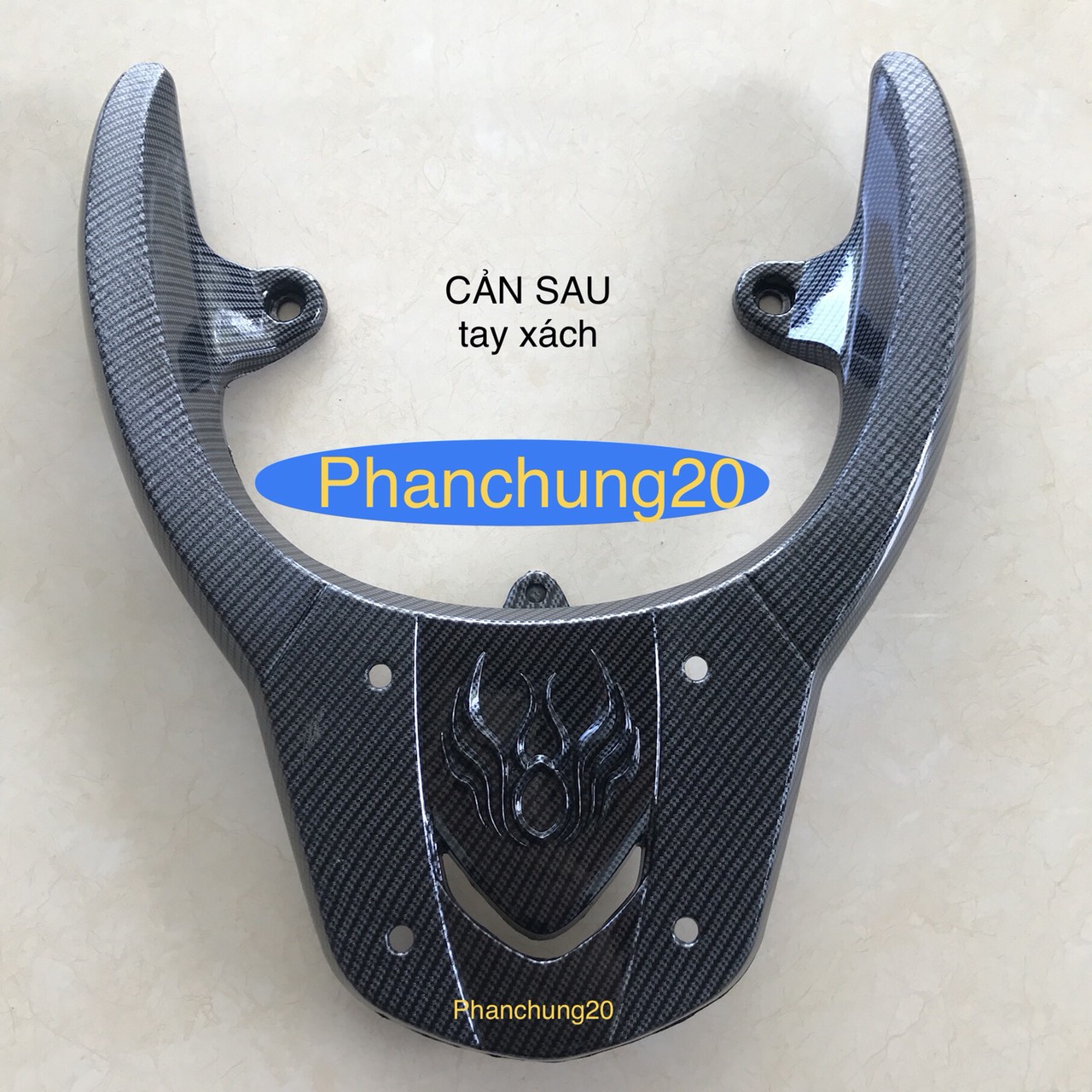 ỐP TAY DẮT DÙNG CHO ĐỜI XE SH MODE 2013 2014 2015 2016 2017 2018 2019 CACBON