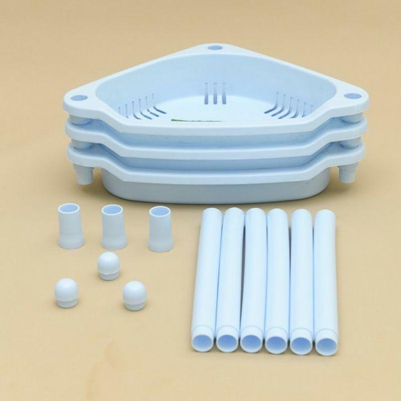 KỆ GÓC 3 TẦNG - Kệ Tam Giác Tiết Kiệm Không Gian
