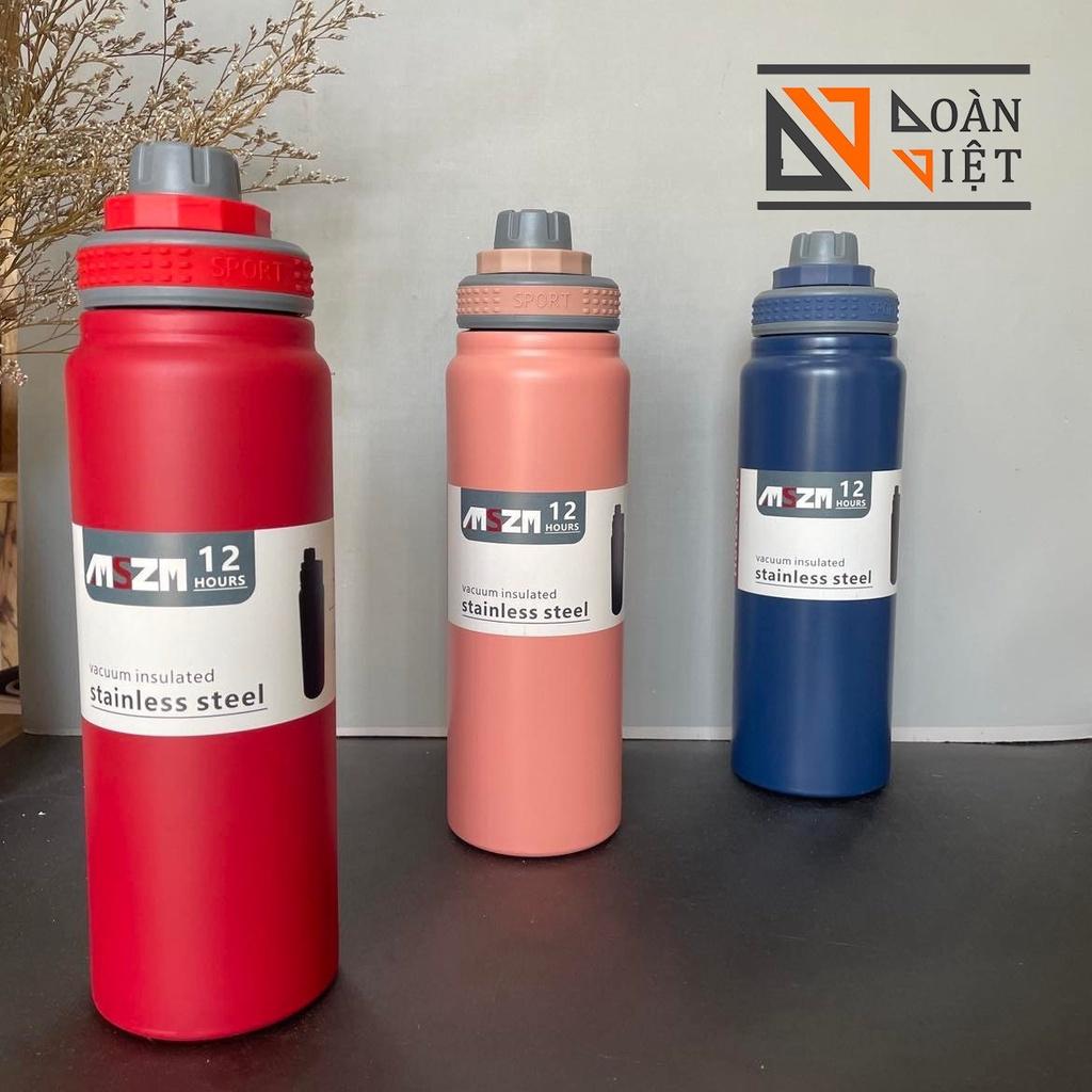 BÌNH GIỮ NHIỆT 800ml -Kiểu dáng thể thao sang trọng -Thép không gỉ . Đảm Đảm bảo nhiệt độ từ 12-24 giờ