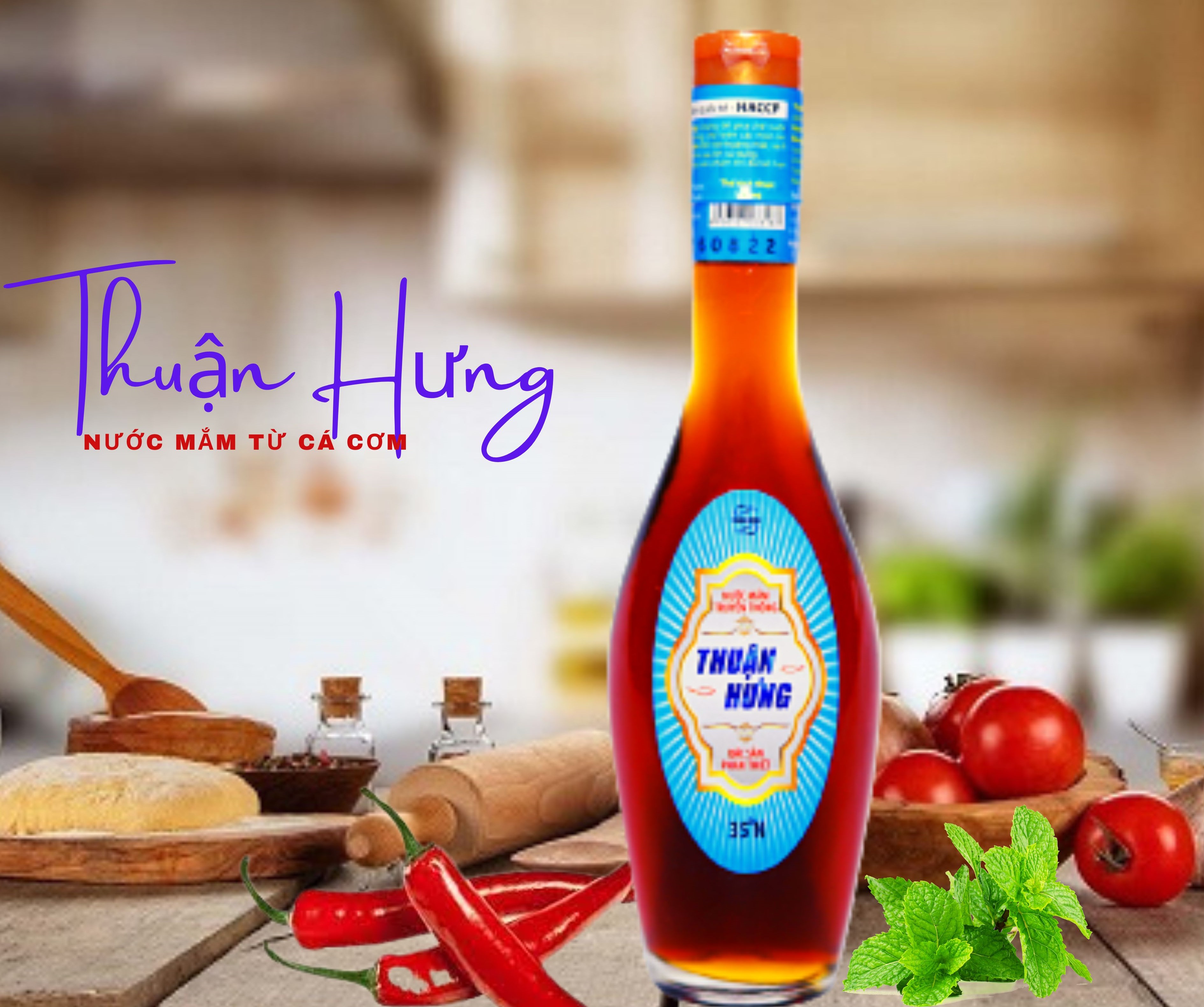 NƯỚC MẮM PHAN THIẾT CHAI THỦY TINH - THUẬN HƯNG 35 ĐỘ ĐẠM/1 THÙNG 20 CHAI 180ML