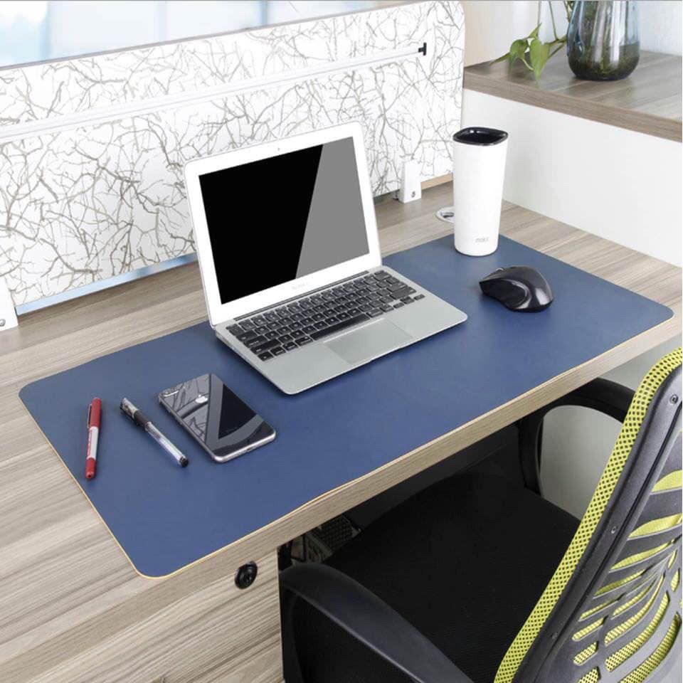 Thảm Lót Chuột Cỡ Lớn, Dùng Được Hai Mặt - Da PU Chống Nước - Doron HD01 - Kiêm Deskpad Thảm Da, Trải Bàn Làm Việc - Hàng Nhập Khẩu