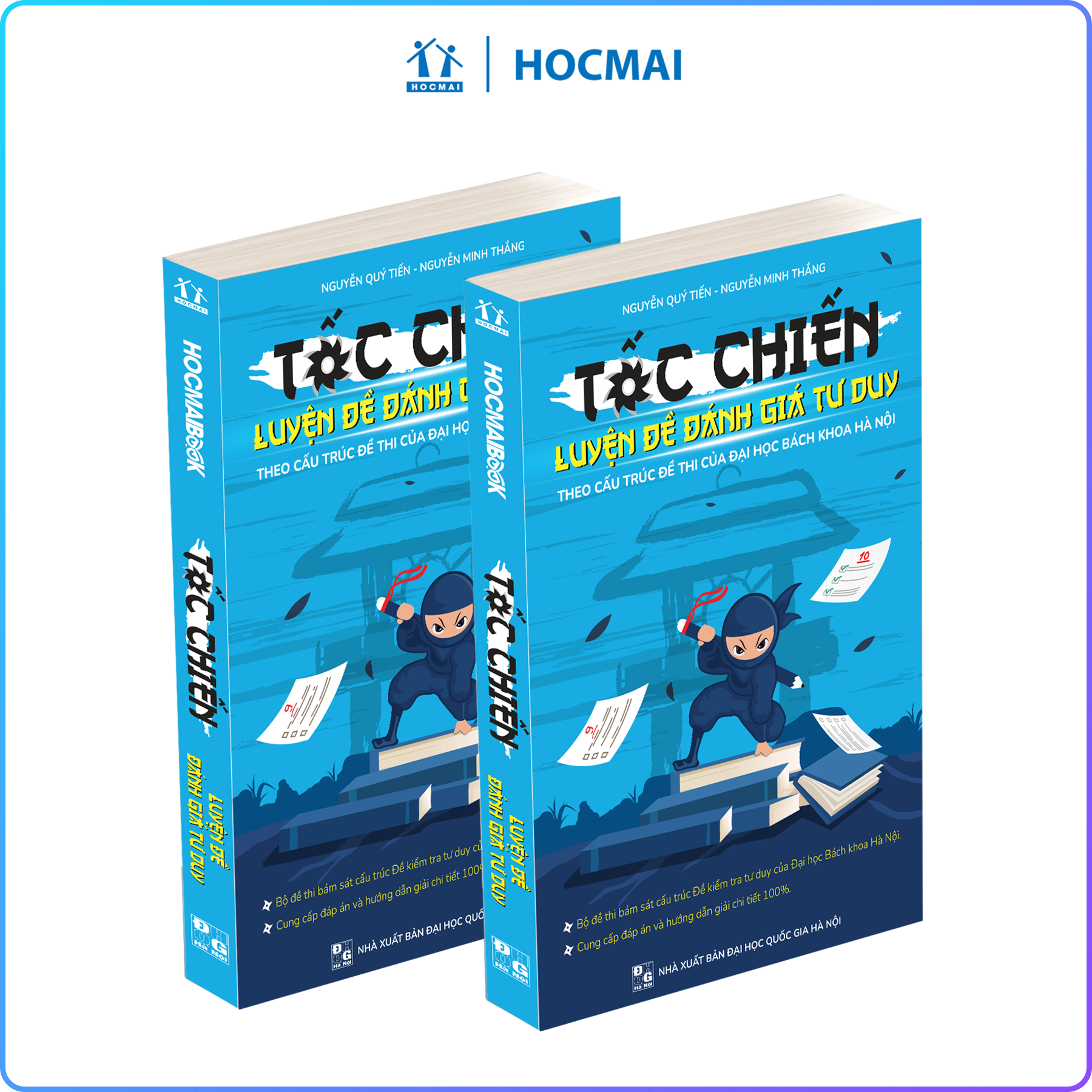 Combo 2 cuốn sách Tốc chiến luyện đề đánh giá tư duy (Theo cấu trúc đề thi của Đại học Bách Khoa Hà Nội)