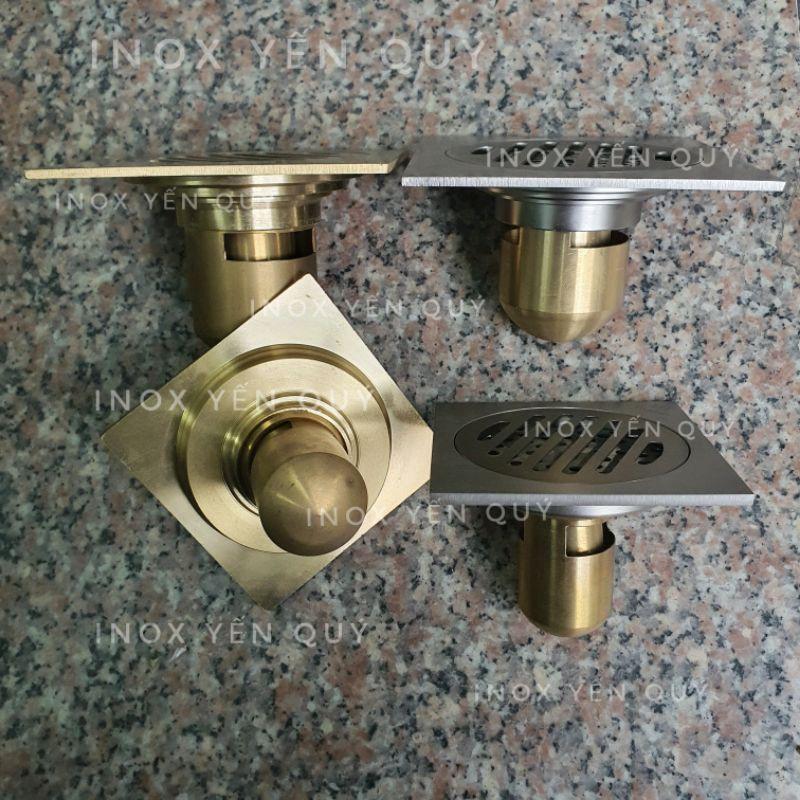 Ga thoát sàn bằng đồng nguyên khối có khử mùi hôi