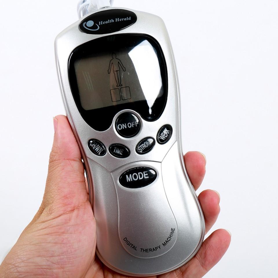 Máy massage- MÁT XA vật lý trị liệu cổ vai gáy chạy pin cho người cao tuổi 4 miếng dán