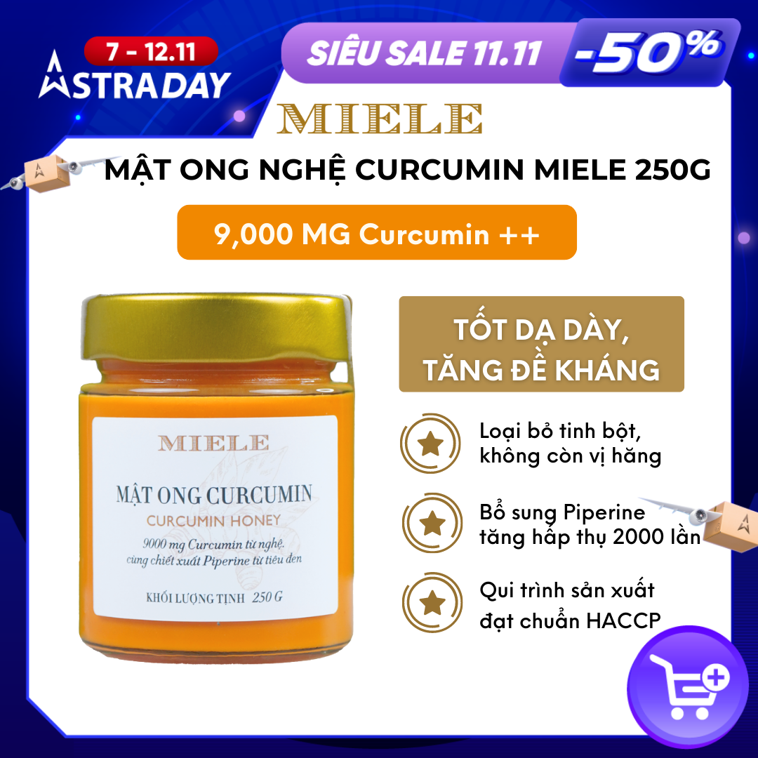 Mật ong curcumin Miele 250G