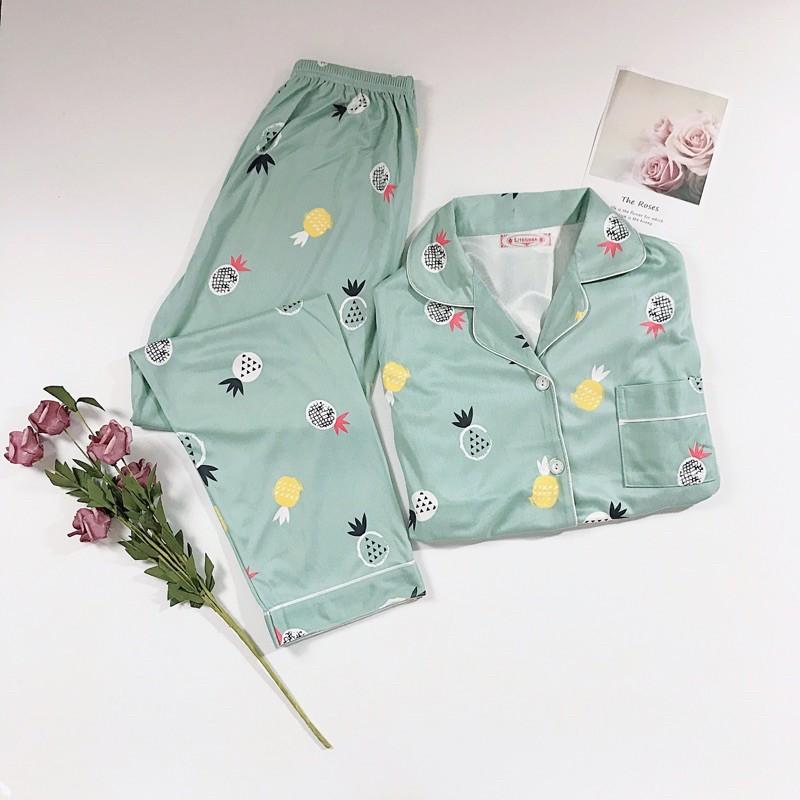 Bộ Đồ Pyjamas, Đồ Ngủ Cotton Sợi Tơ Sữa Cao Cấp Dày Dặn