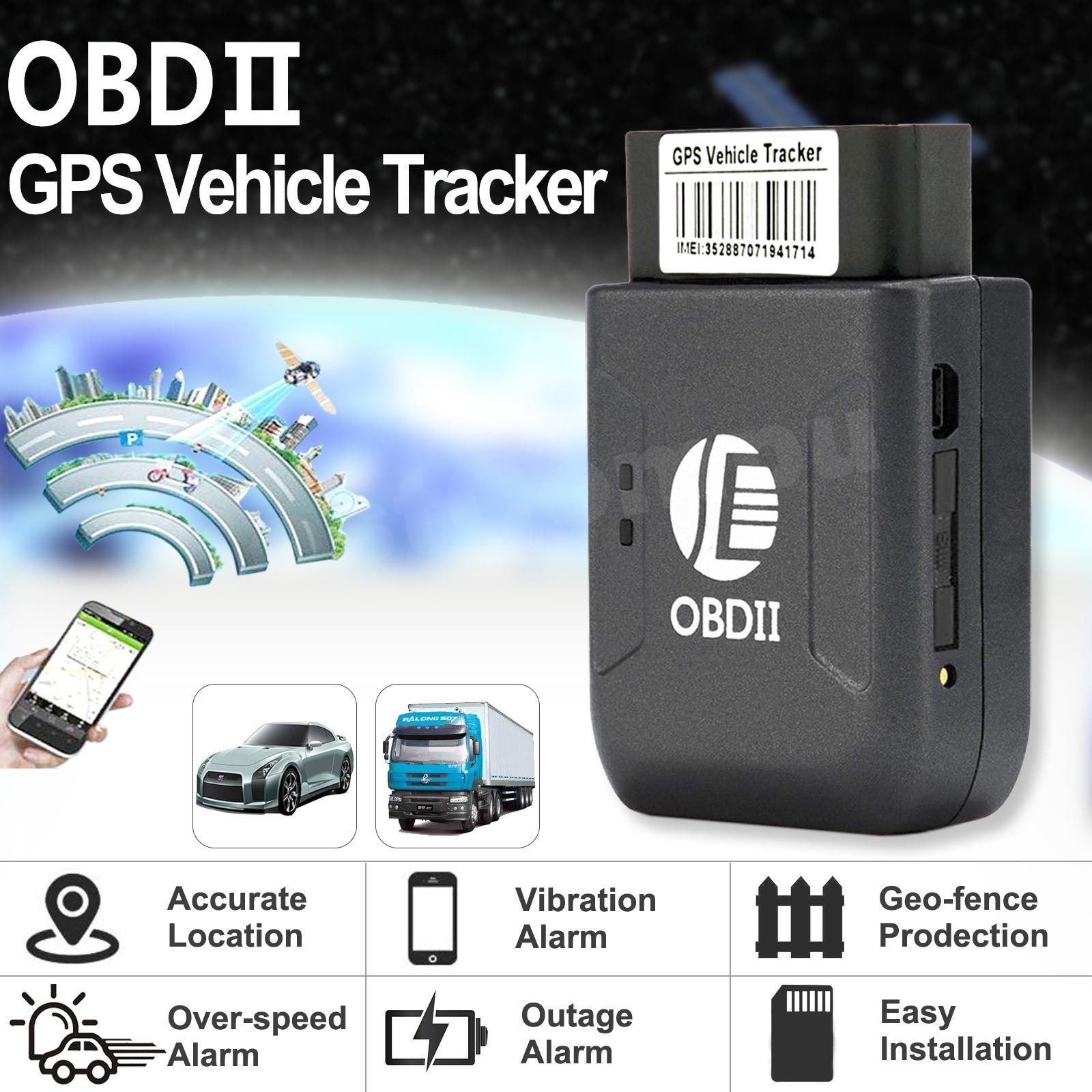 Thiết Bị Định Vị GPS Chống Trộm Cho Ô Tô Cổng OBDII AZONE