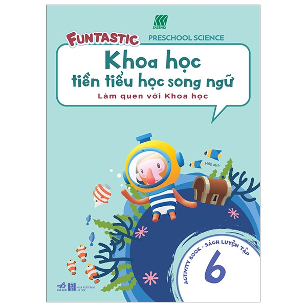 Bộ 6 cuốn sách Khoa học tiền tiểu học song ngữ - Sách luyện tập