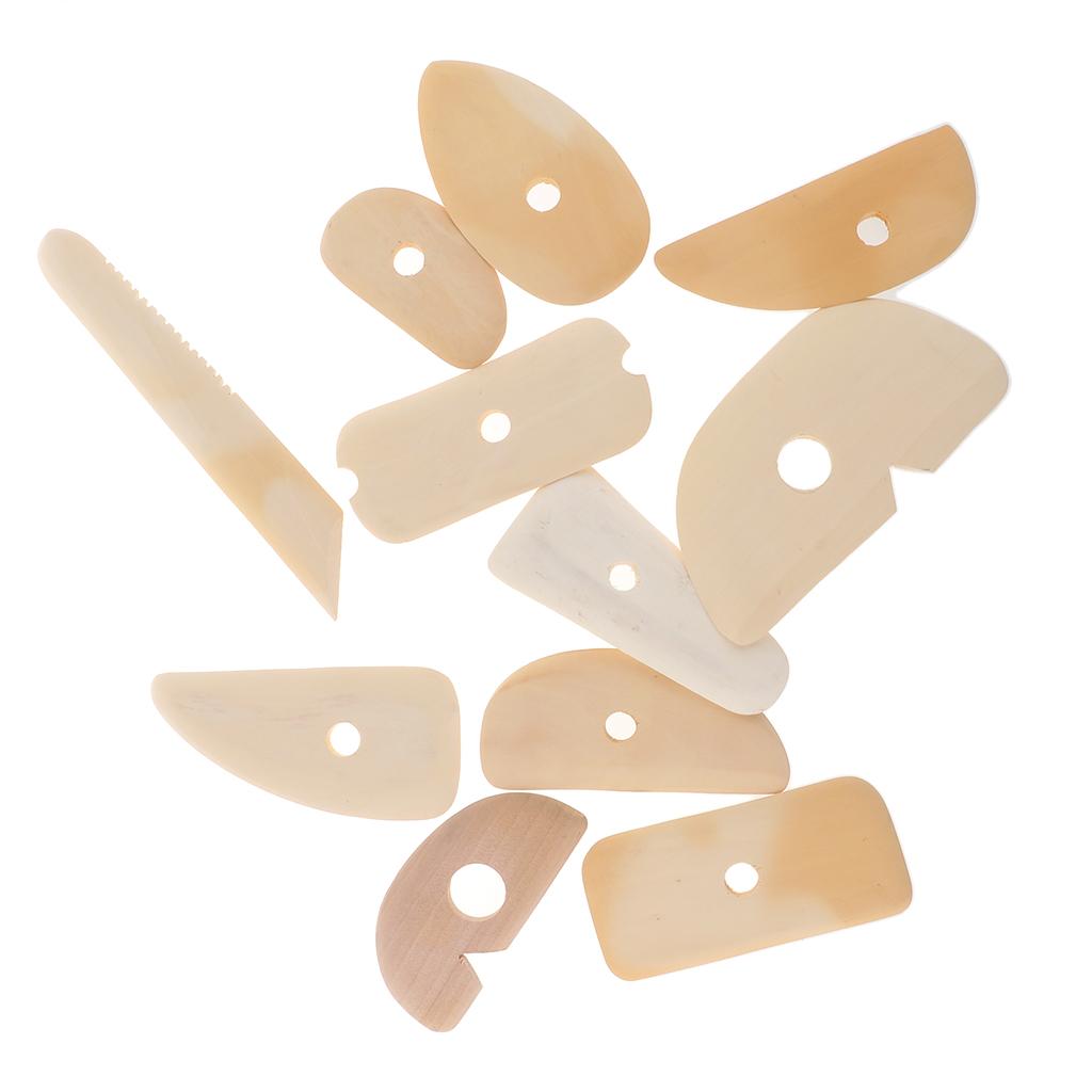 11 Miếng Gỗ Polymer Đất Sét Gốm Điêu Khắc Tạo Hình Dụng Cụ TỰ LÀM Dụng Cụ Cầm Tay