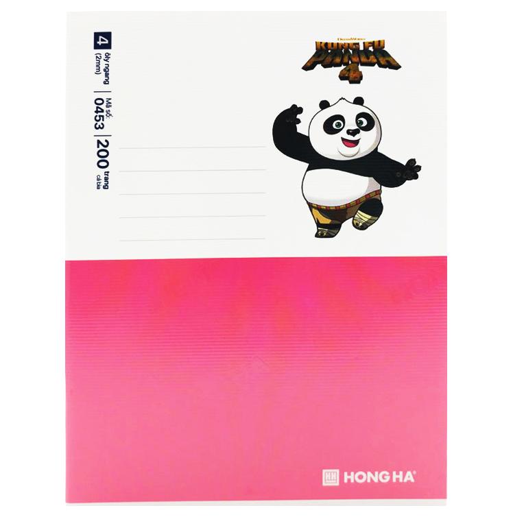 Tập Class Kung Fu Panda 4 - 4 Ô Ly - 200 Trang 58gsm - Hồng Hà 0453 (Mẫu Bìa Giao Ngẫu Nhiên)