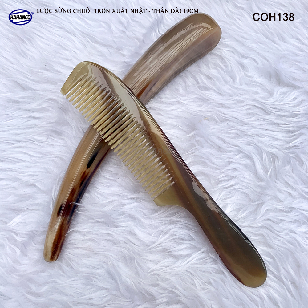 Lược sừng Thân dài thon gọn rất đẹp COH138 - Lược sừng xuất Nhật - Chăm sóc tóc