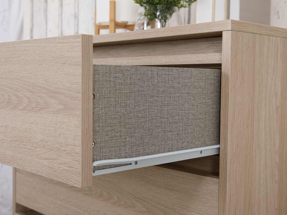 Tủ Đựng Đồ Molly/P Màu 3 Ngăn Kéo Gỗ Sồi Trắng (80 x 49.7 x 75.5 cm) Index Living Mall Nhập Khẩu Thái Lan