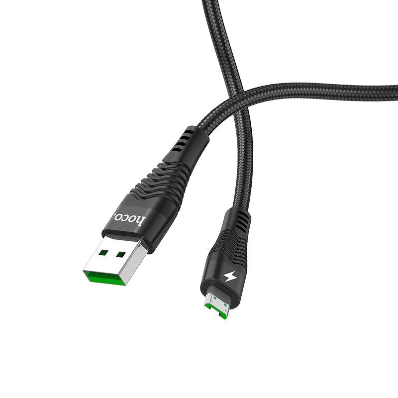 Cáp sạc nhanh và truyền dữ liệu Micro USB U53, hỗ trợ sạc nhanh 4A, dành cho Huawei, Oppo, dài 120cm - Hàng chính hãng