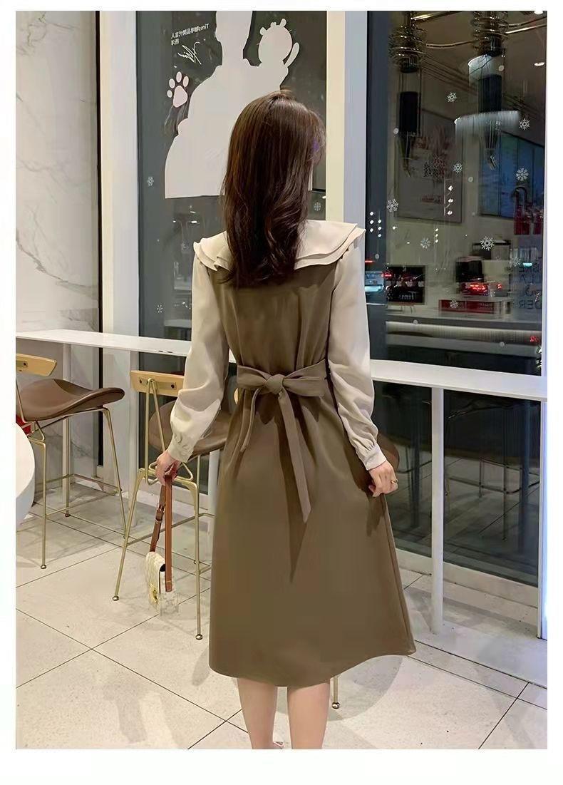 Đầm Suông Chữ A Dài Quá Gối Phong Cách Pháp Tiểu Thư Cổ Áo Cách Điệu Sica3