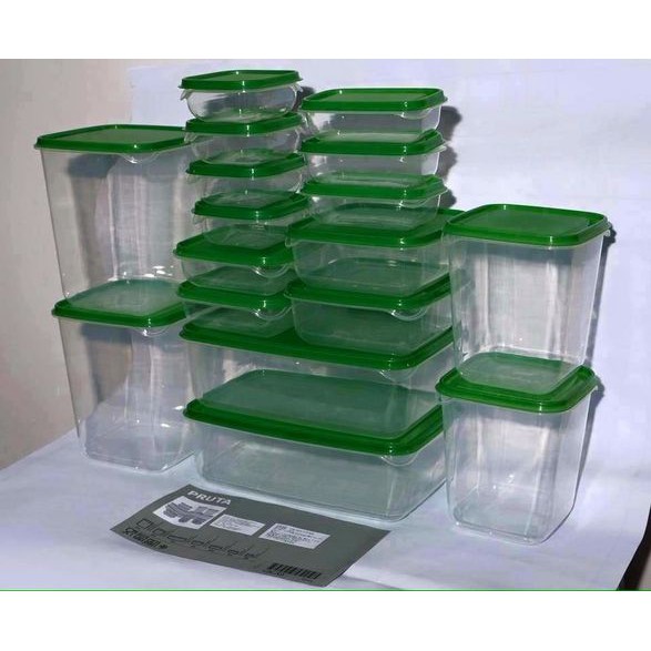 Bộ Hộp 17 Món - Set 17 Hộp Nhựa Cao Cấp Đựng Thực Phẩm Bảo Quản Tủ Lạnh Tiện Dụng - HT
